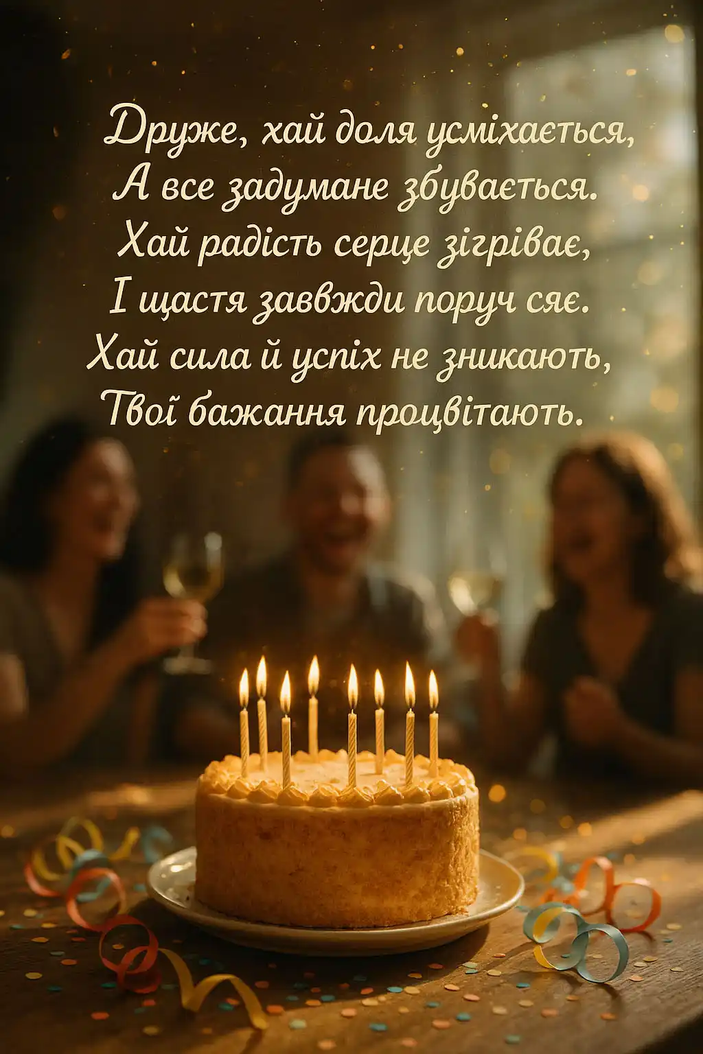 Привітання з днем народження другу