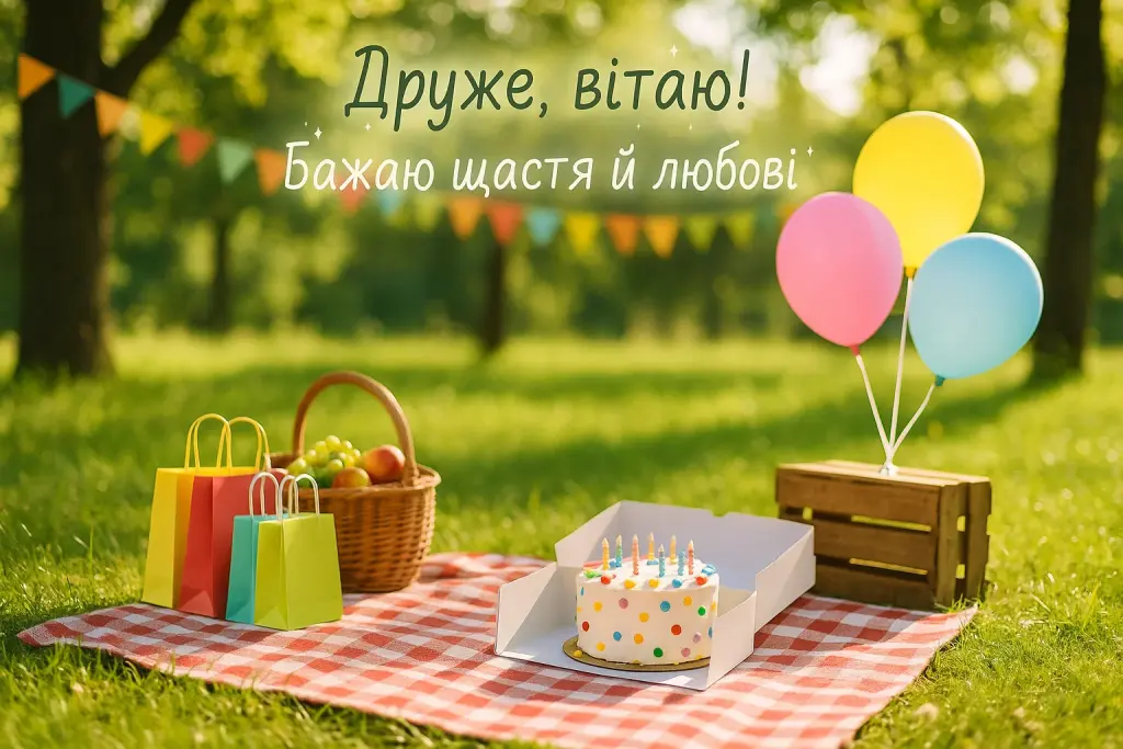 Привітання з днем народження другу