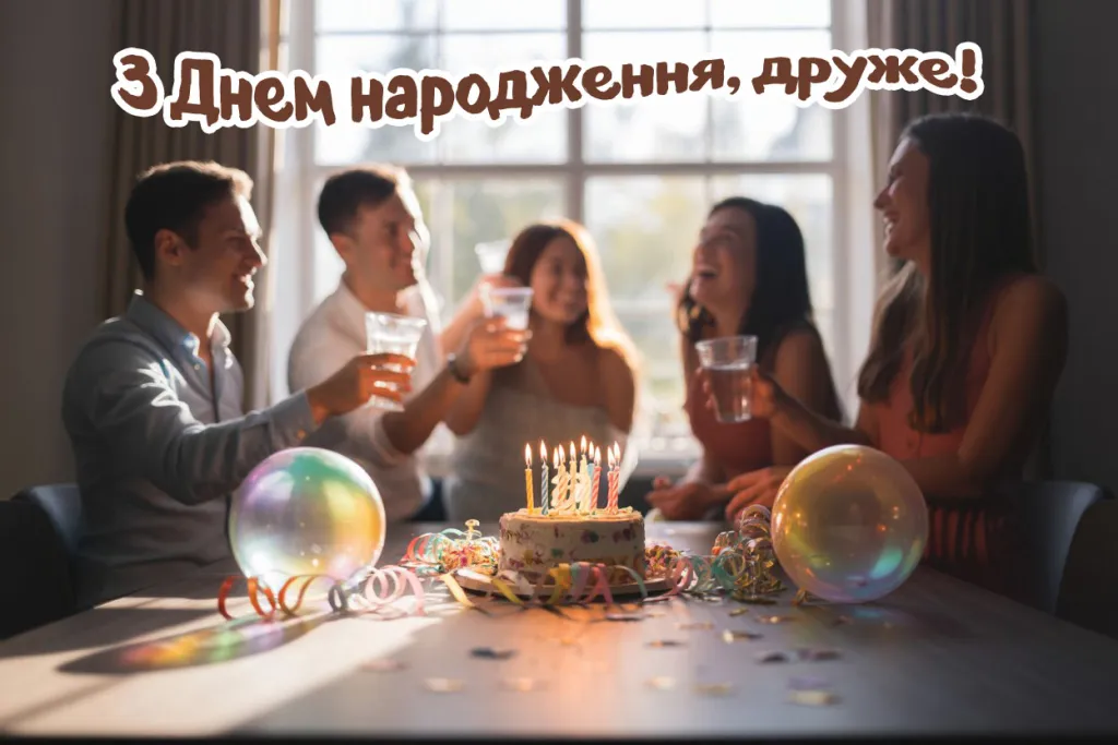 Привітання з днем народження другу