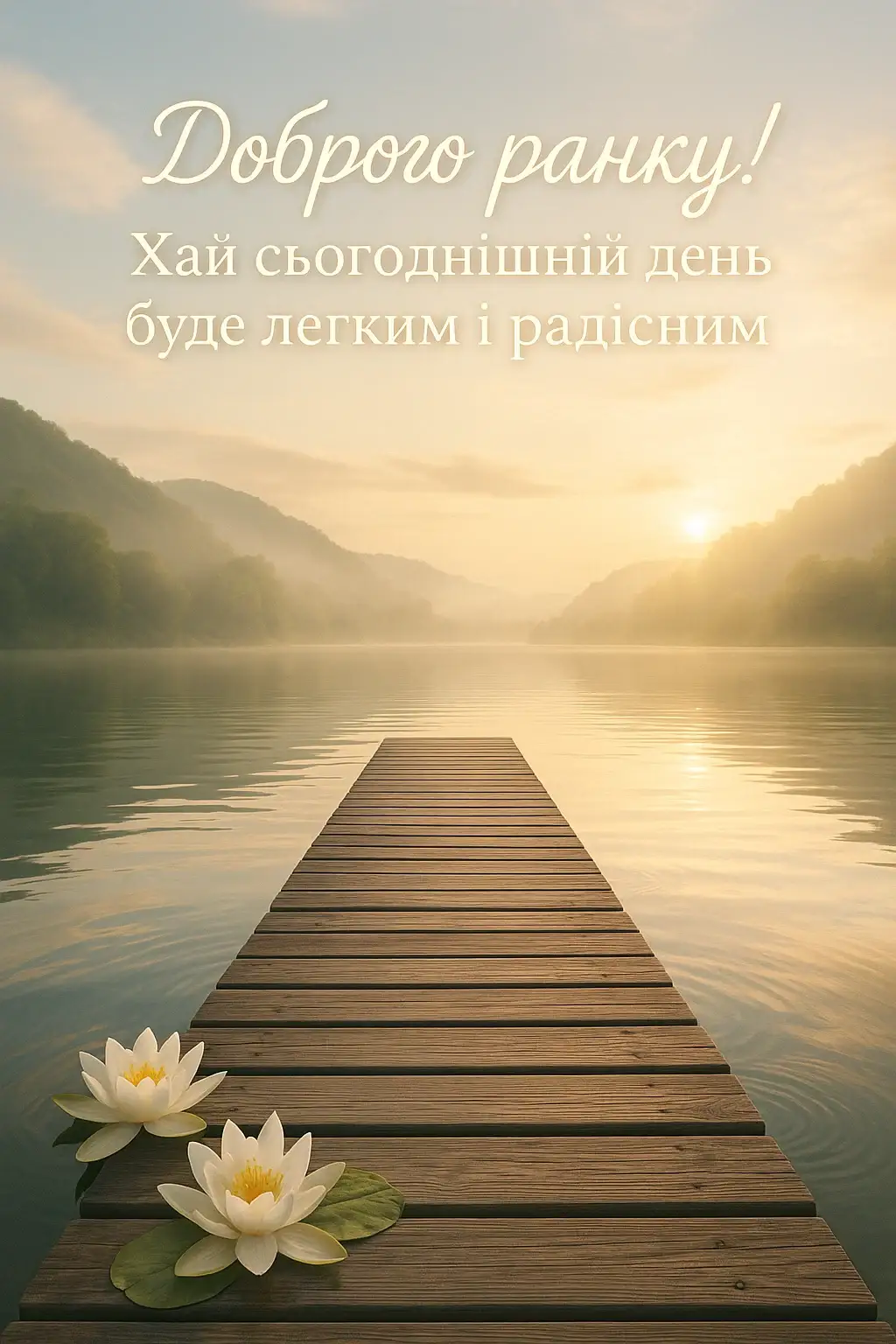 Привітання з добрим ранком та гарним днем