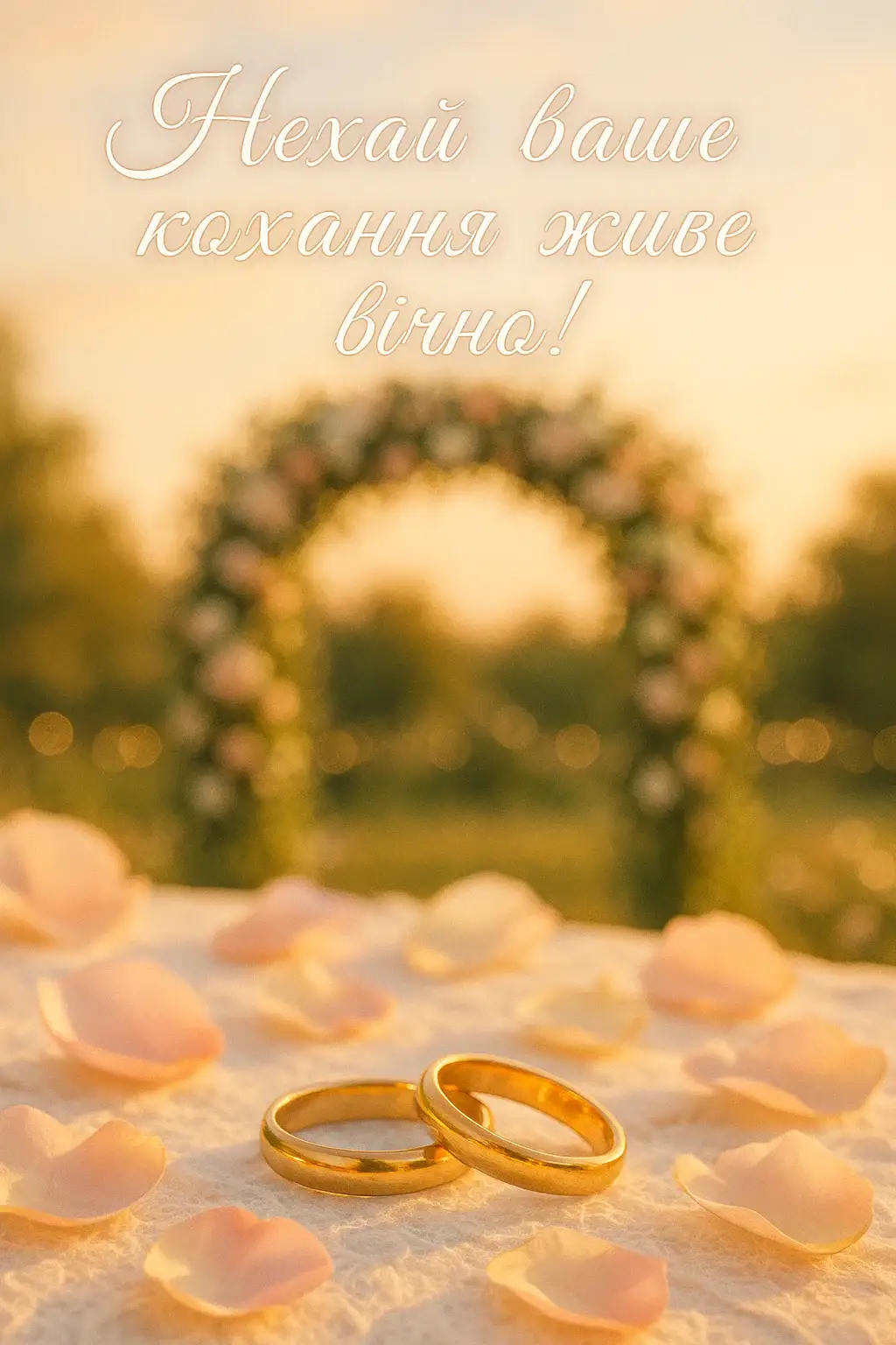 Короткі привітання з весіллям