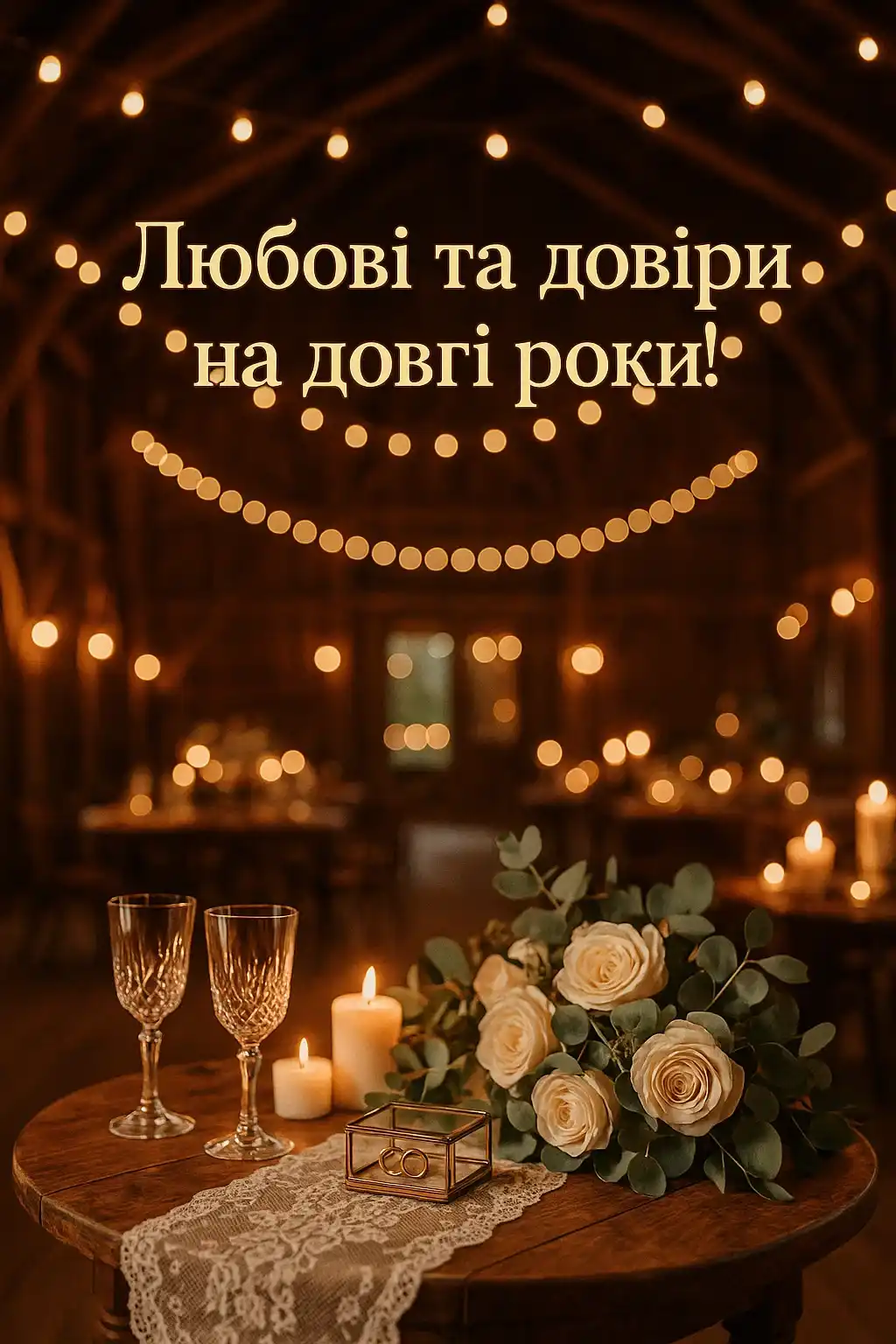 Короткі привітання з весіллям