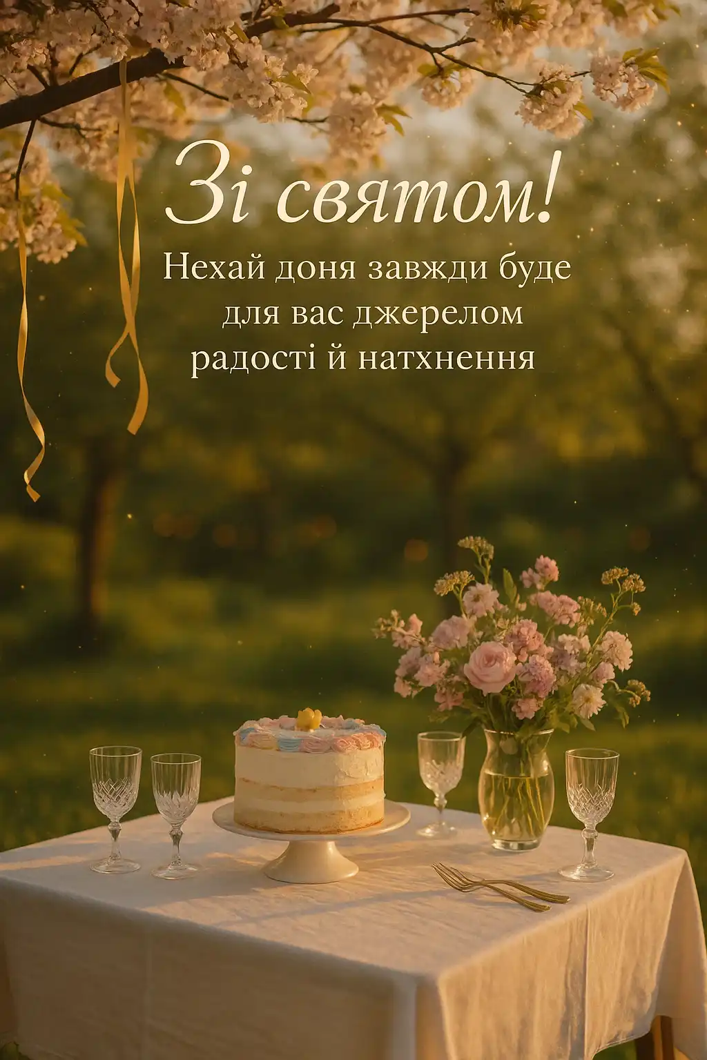 Привітання мамі з днем народження дорослої дочки