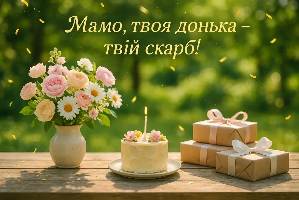 Привітання мамі з днем народження дорослої дочки