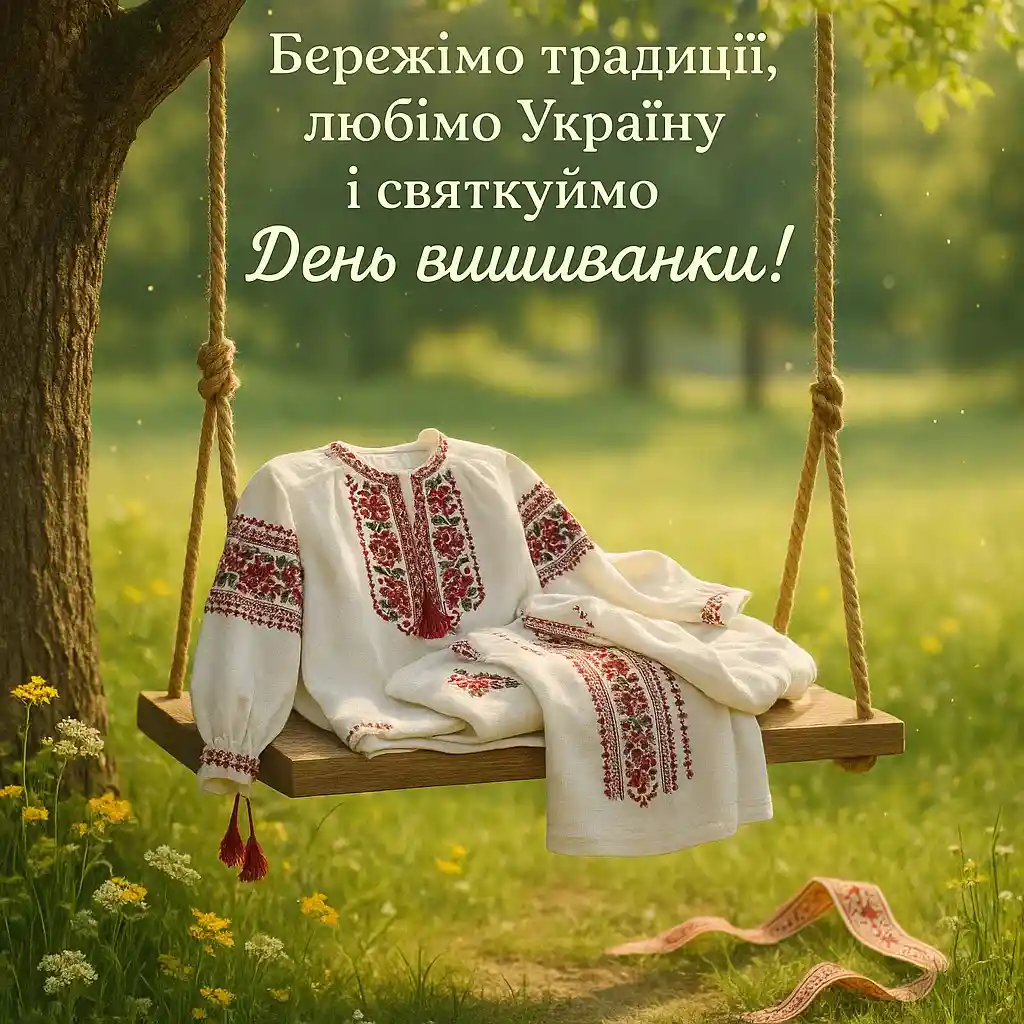 Привітання з днем вишиванки