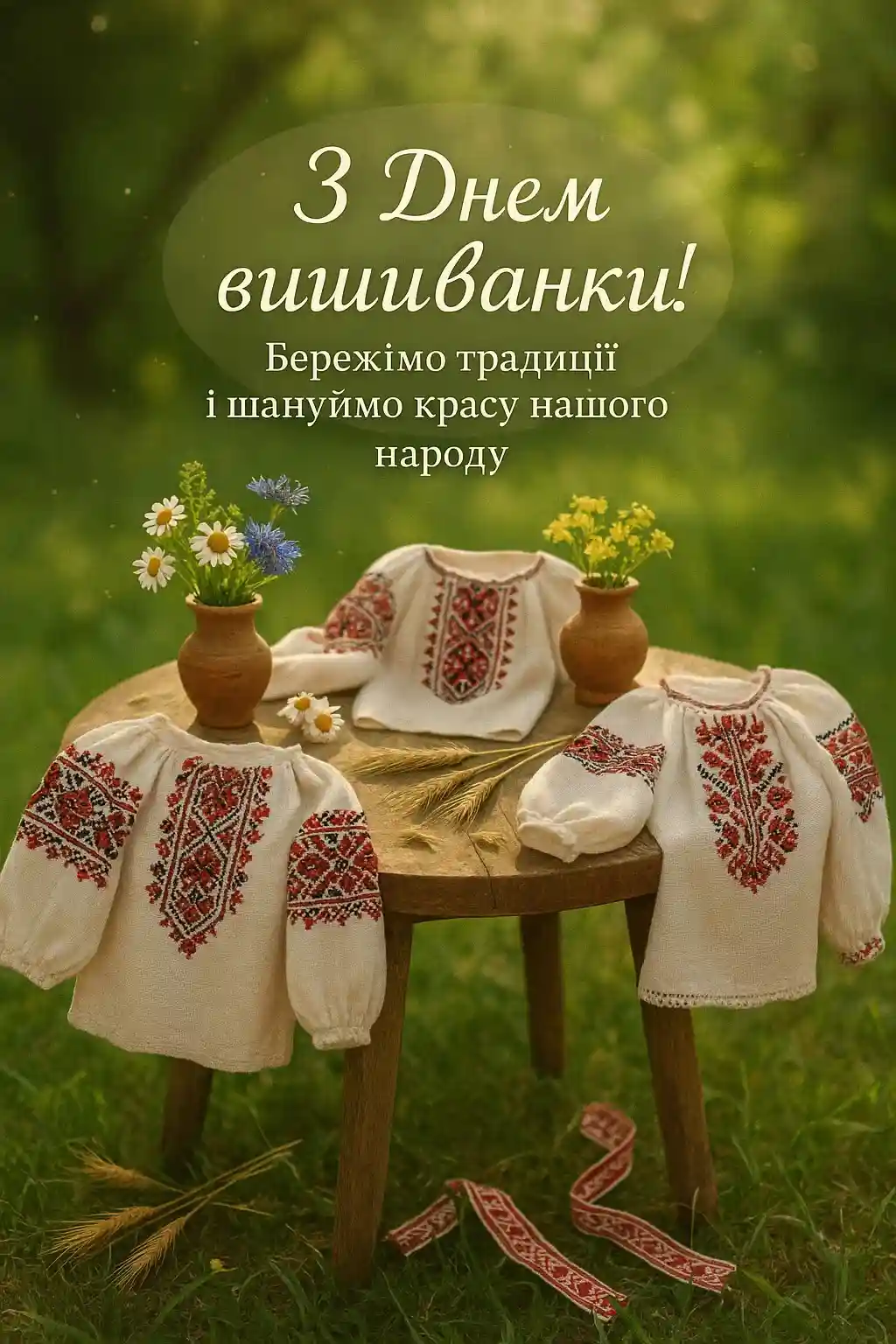 Привітання з днем вишиванки