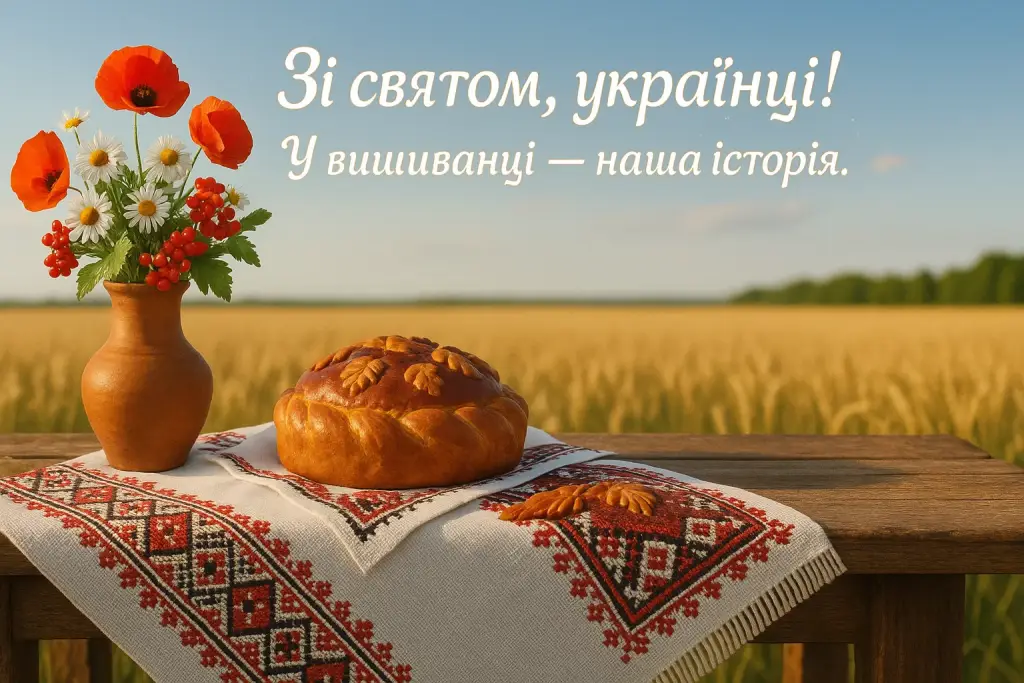 Привітання з днем вишиванки