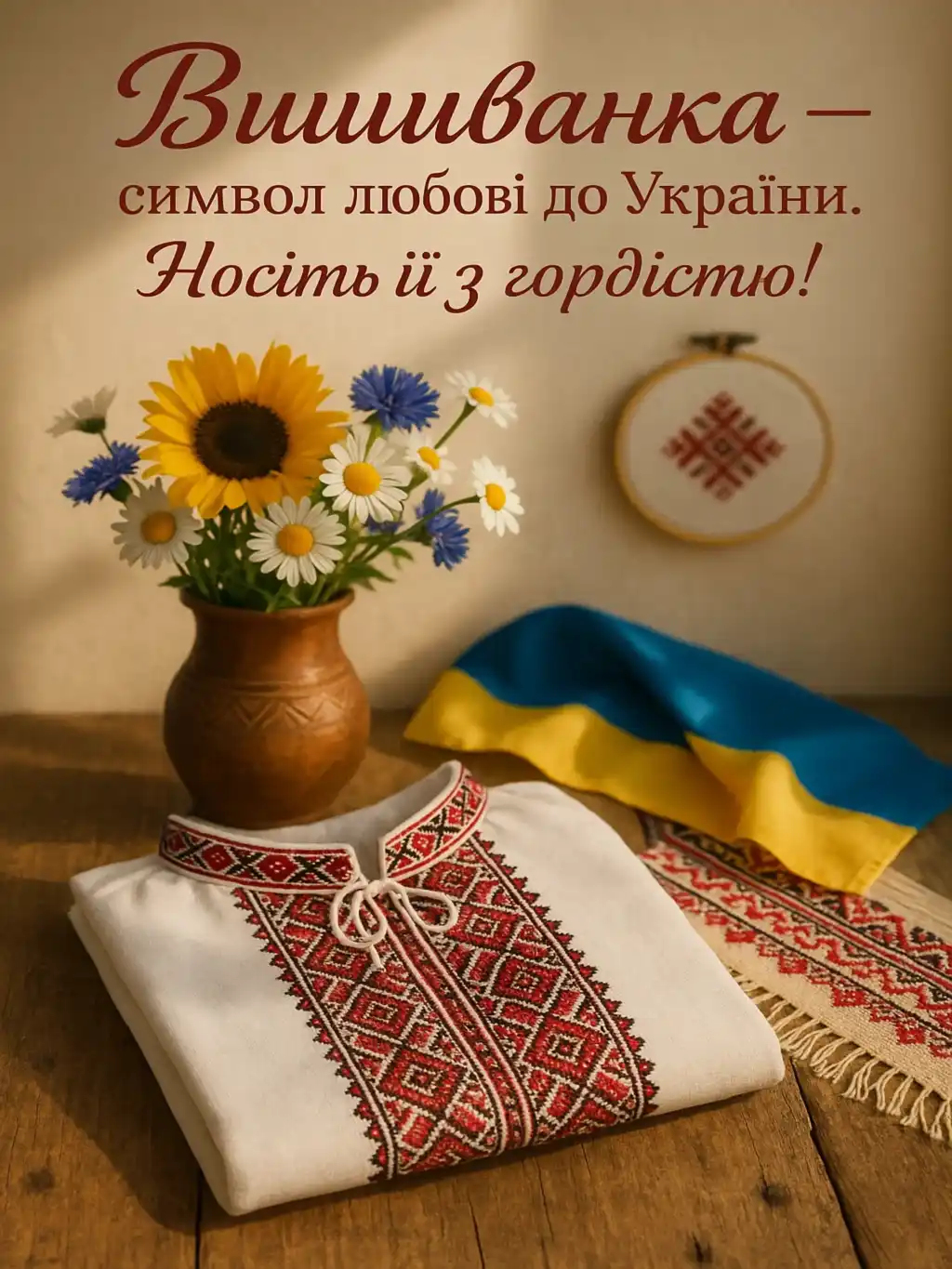 Привітання з днем вишиванки