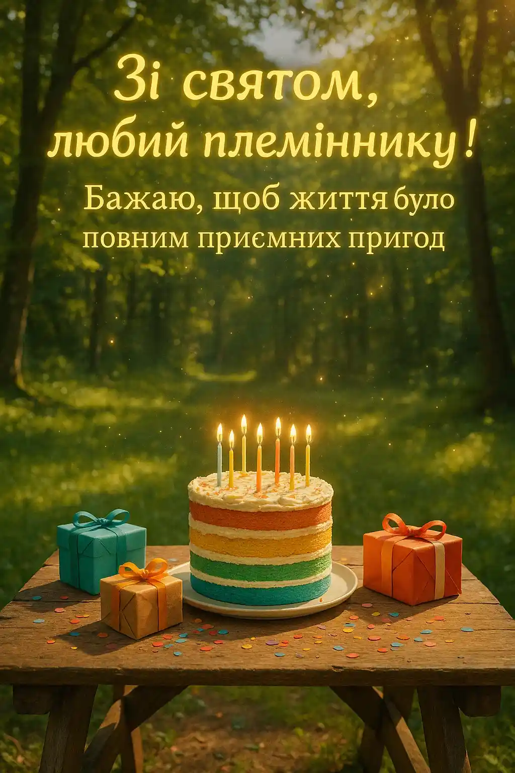 Гарне привітання з днем народження племіннику