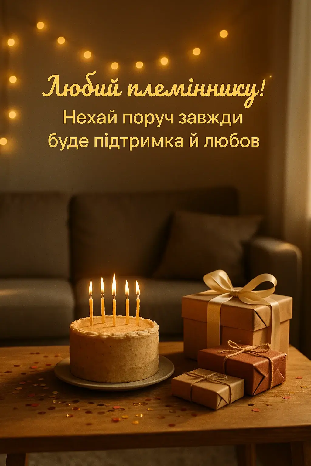 Гарне привітання з днем народження племіннику