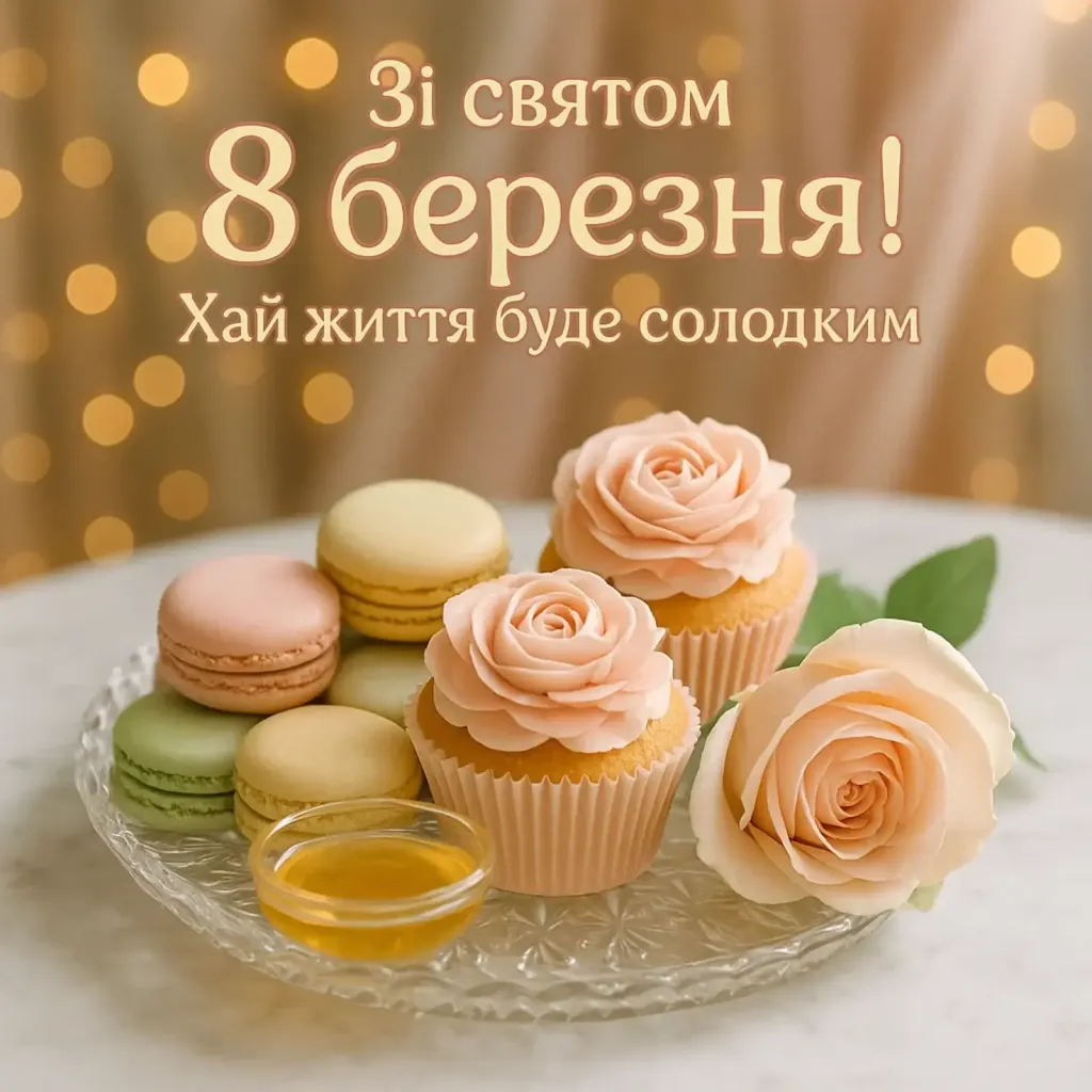 Привітання з днем 8 березня