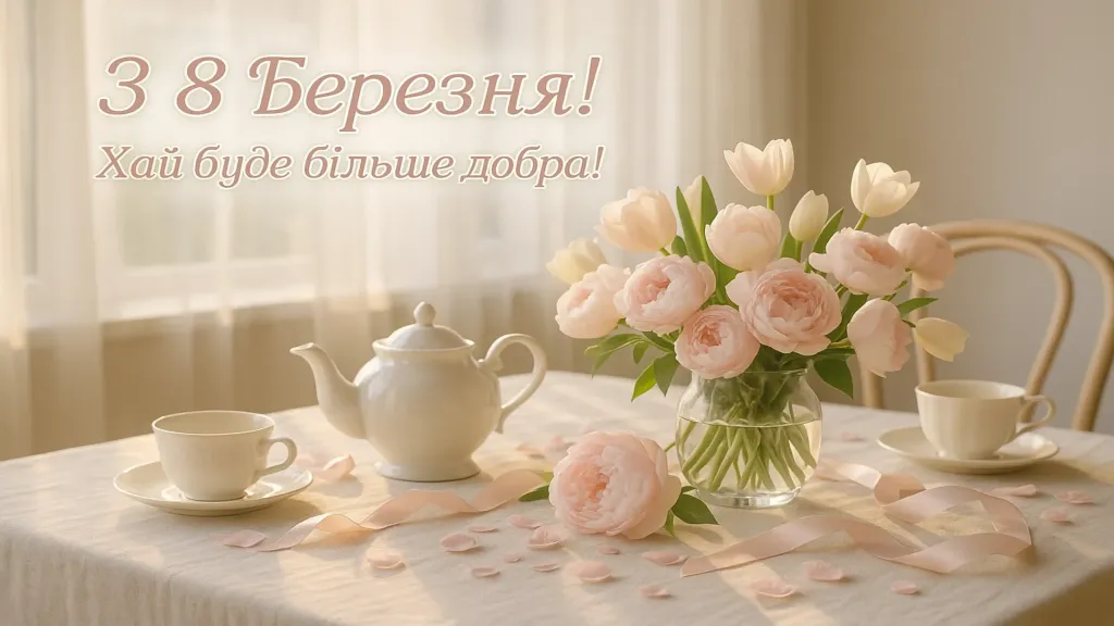 Привітання з днем 8 березня