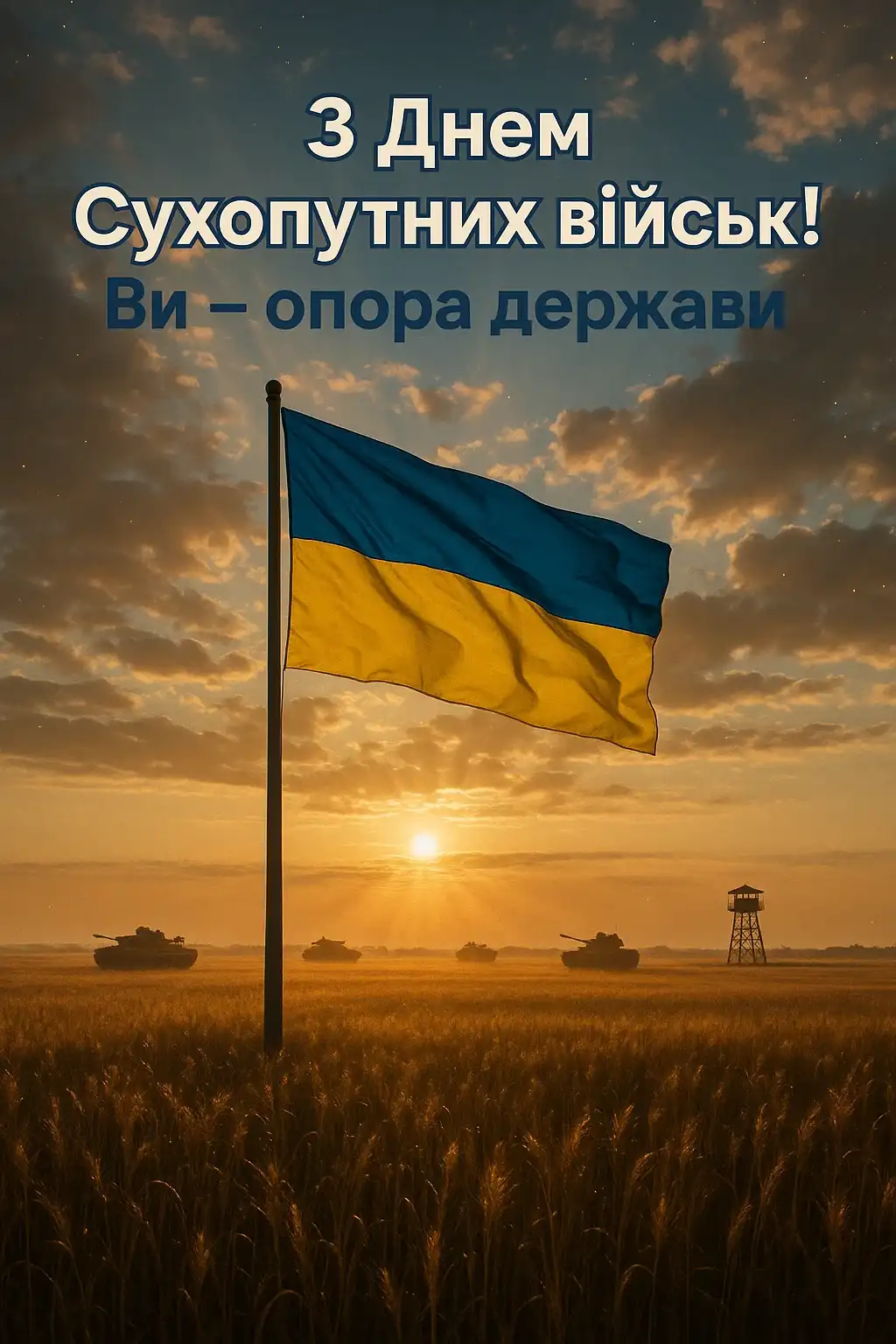 Привітання з Днем сухопутних військ України