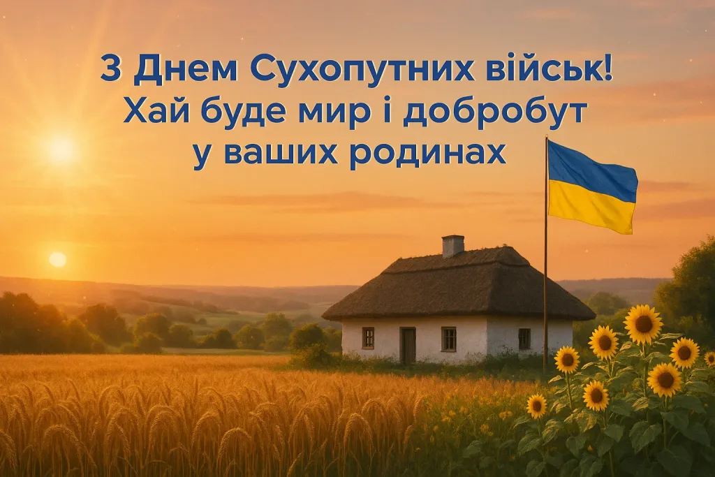 Привітання з Днем сухопутних військ України