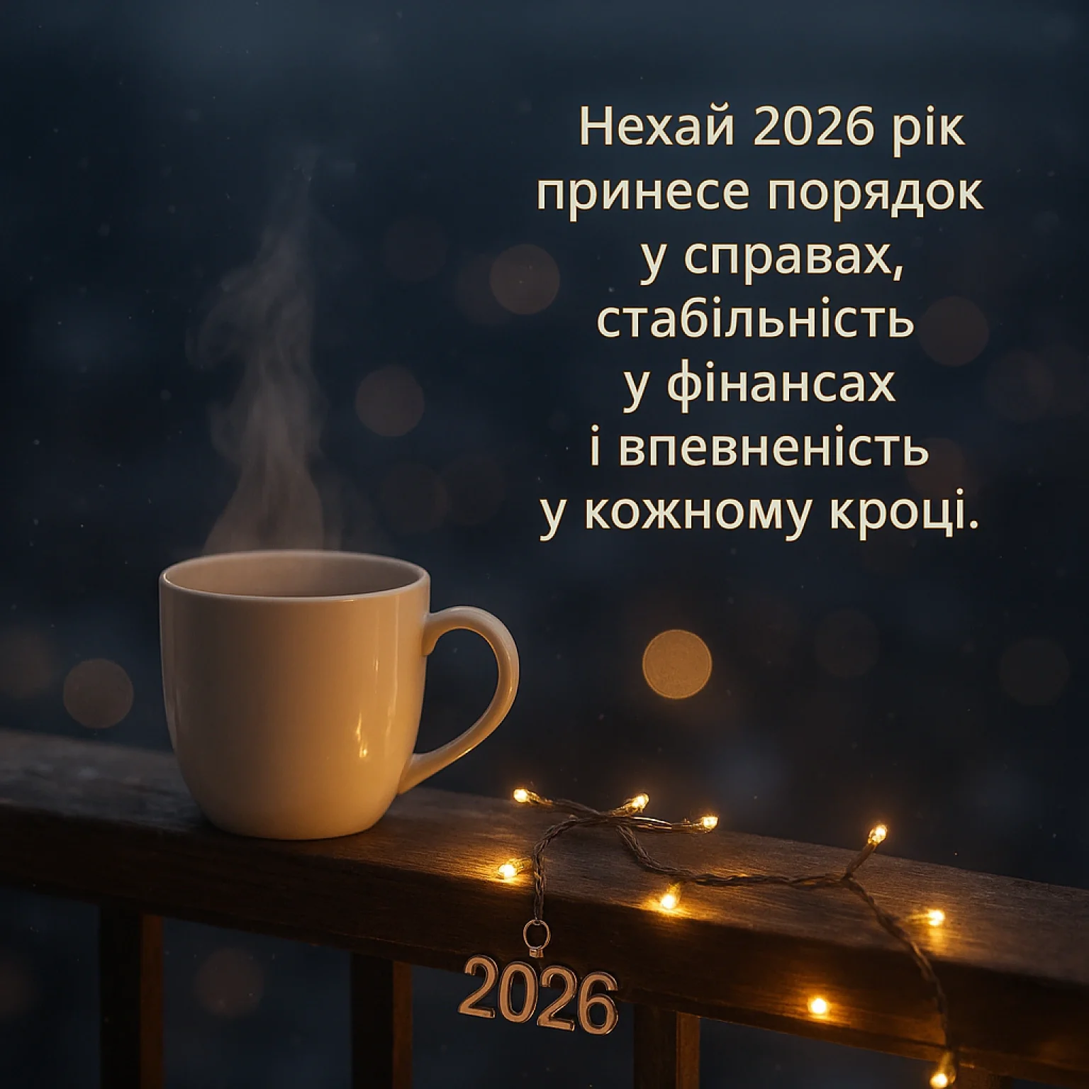 Короткі привітання з Новим роком 2026