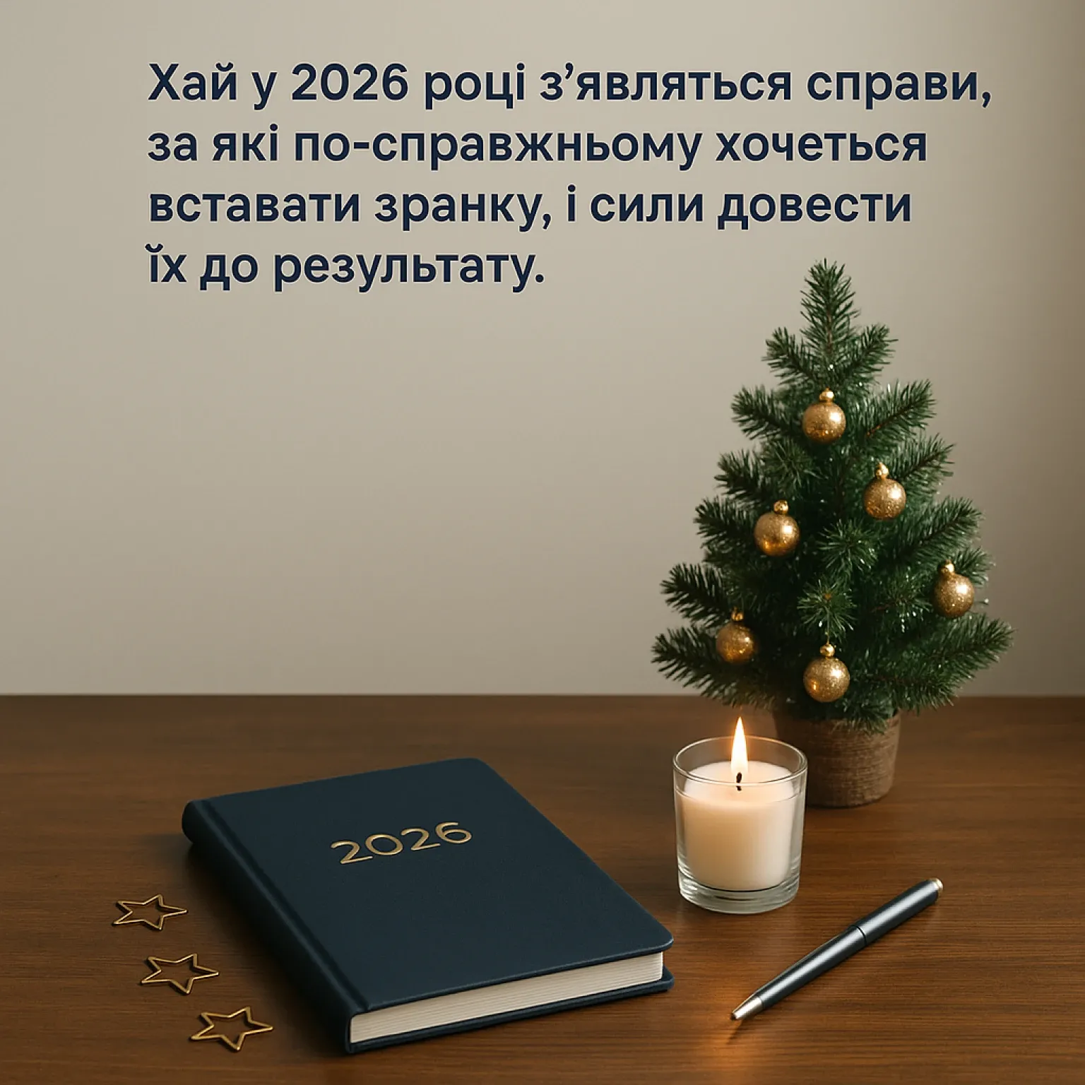 Короткі привітання з Новим роком 2026