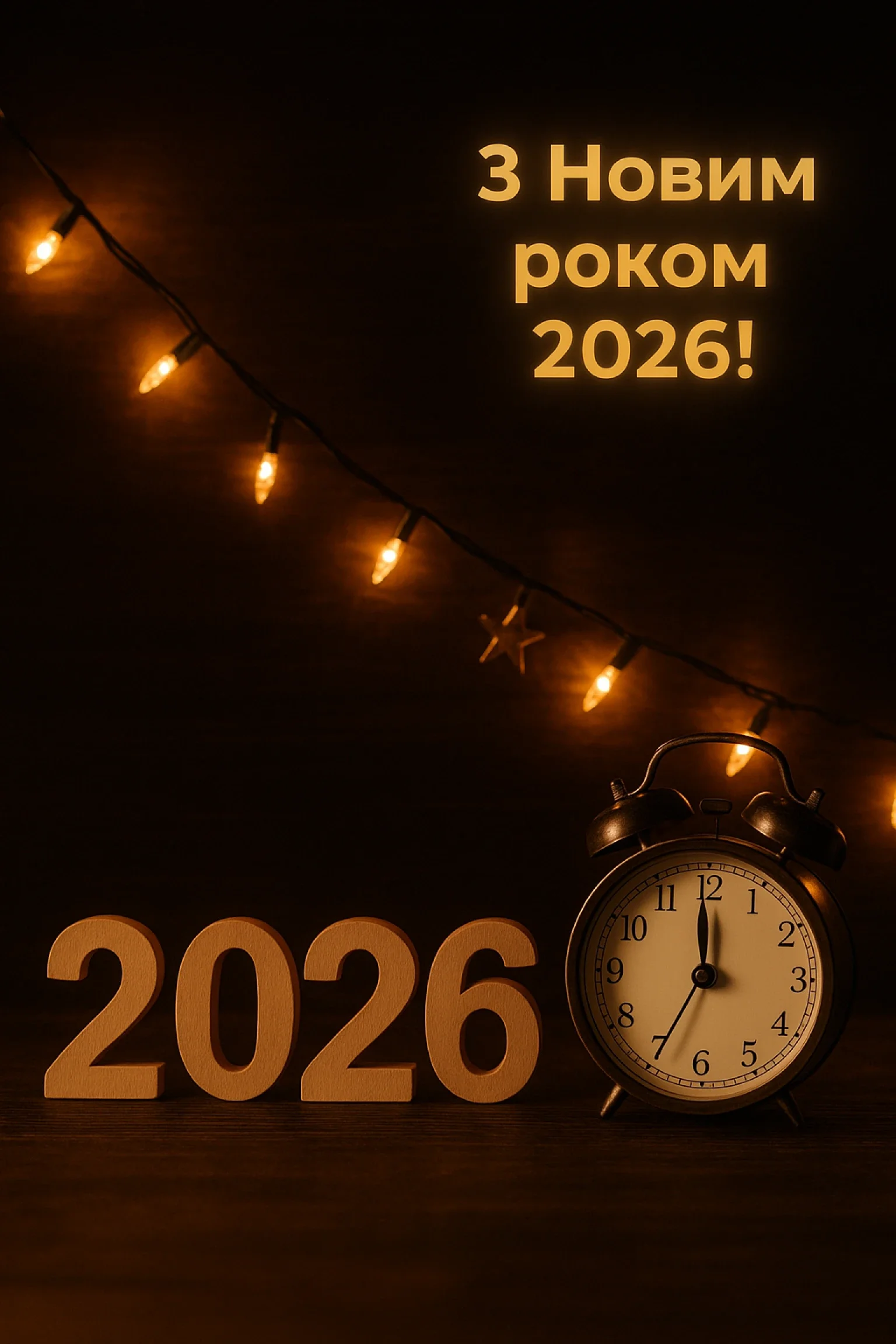 Короткі привітання з Новим роком 2026