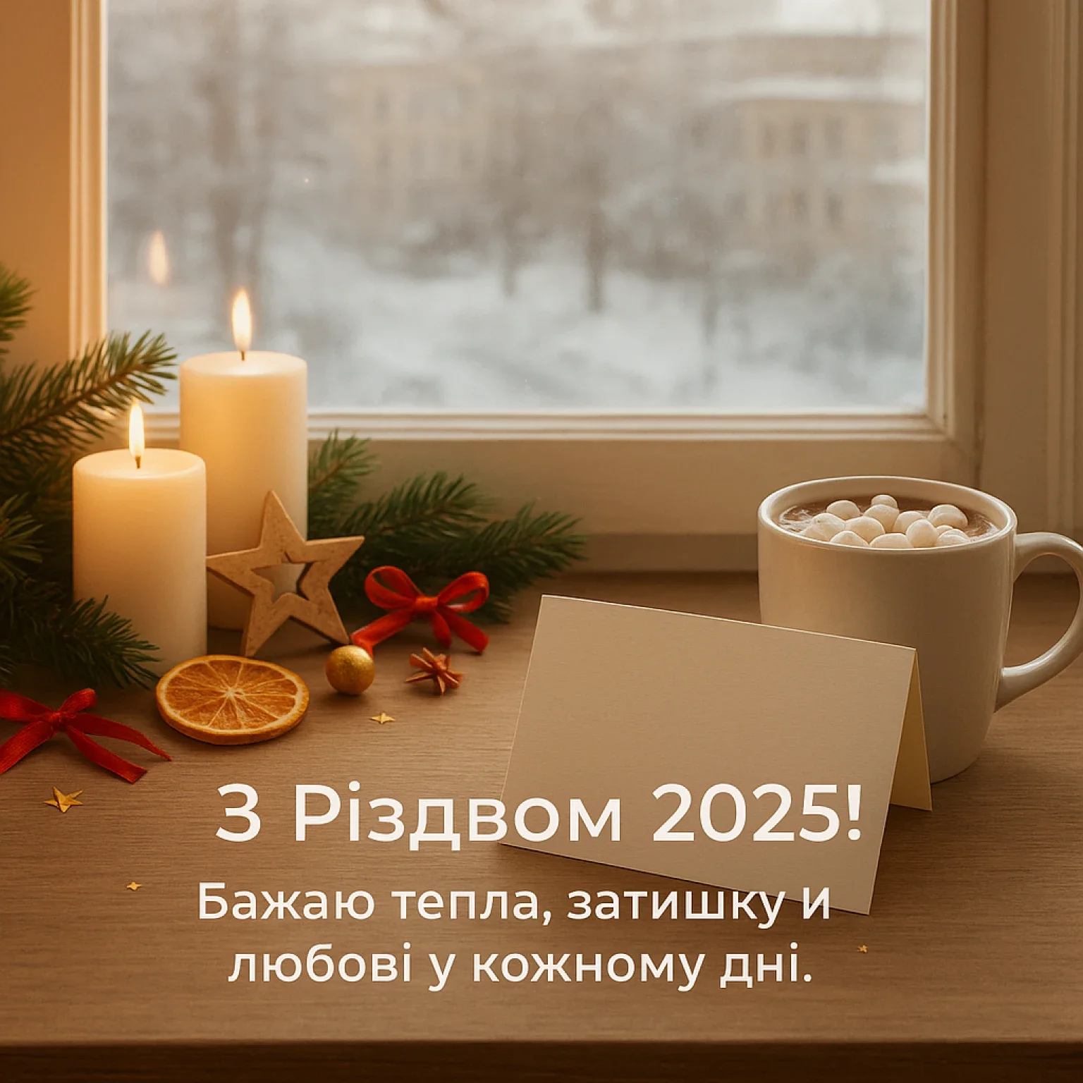 Привітання з різдвом 2025