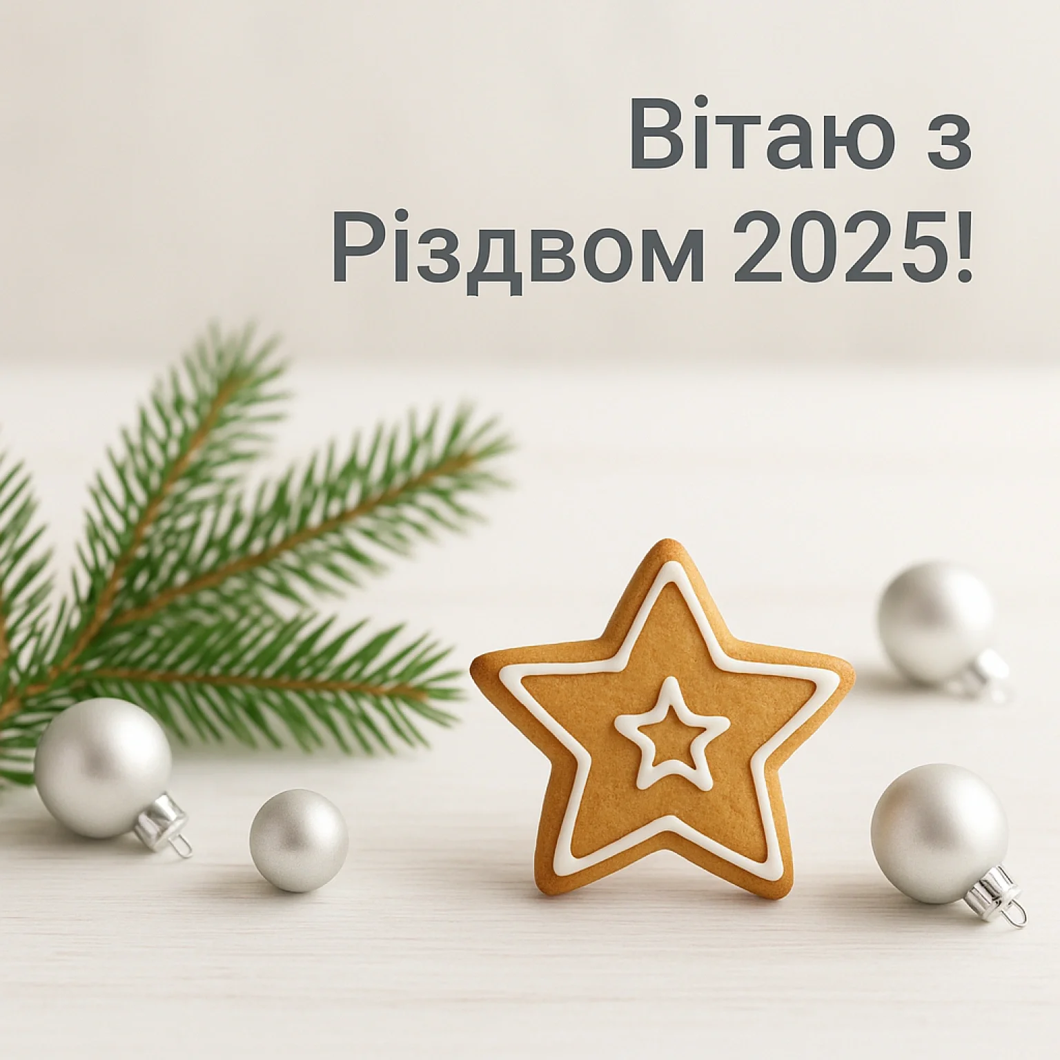 Привітання з різдвом 2025