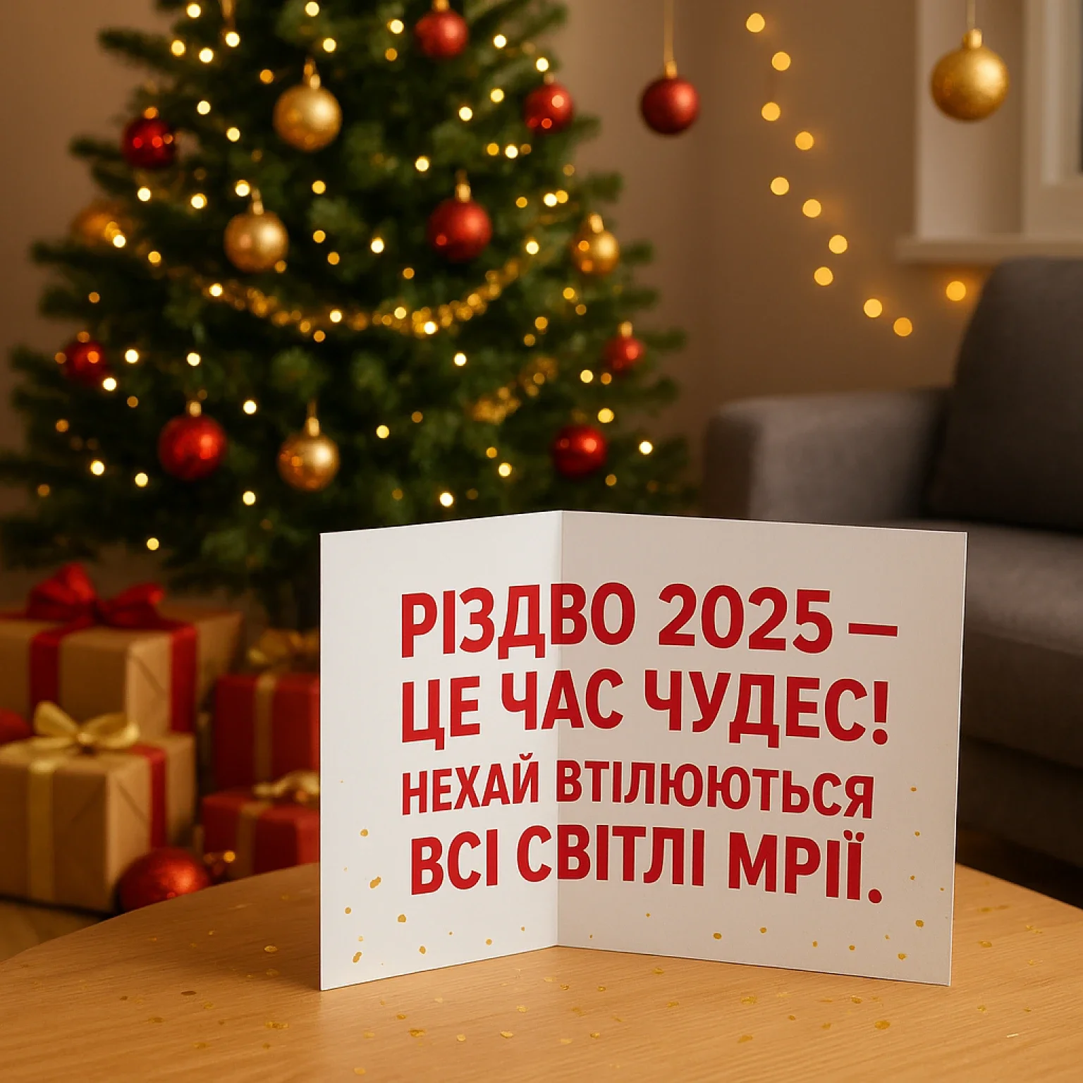 Привітання з різдвом 2025