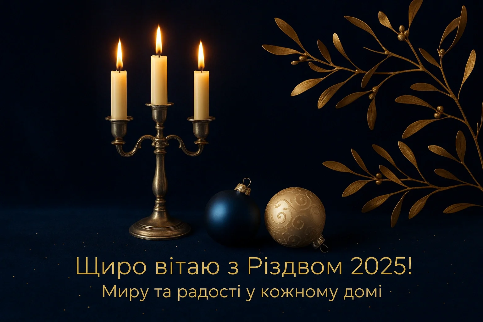 Привітання з різдвом 2025