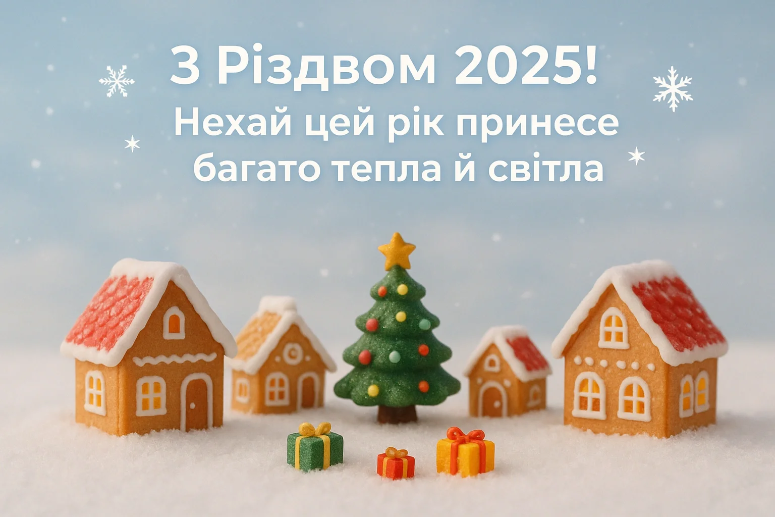 Привітання з різдвом 2025