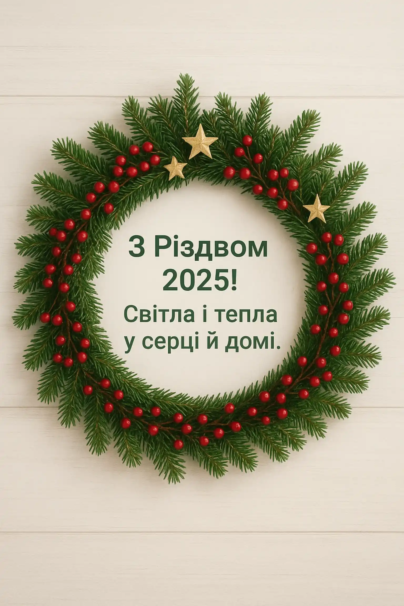 Привітання з різдвом 2025