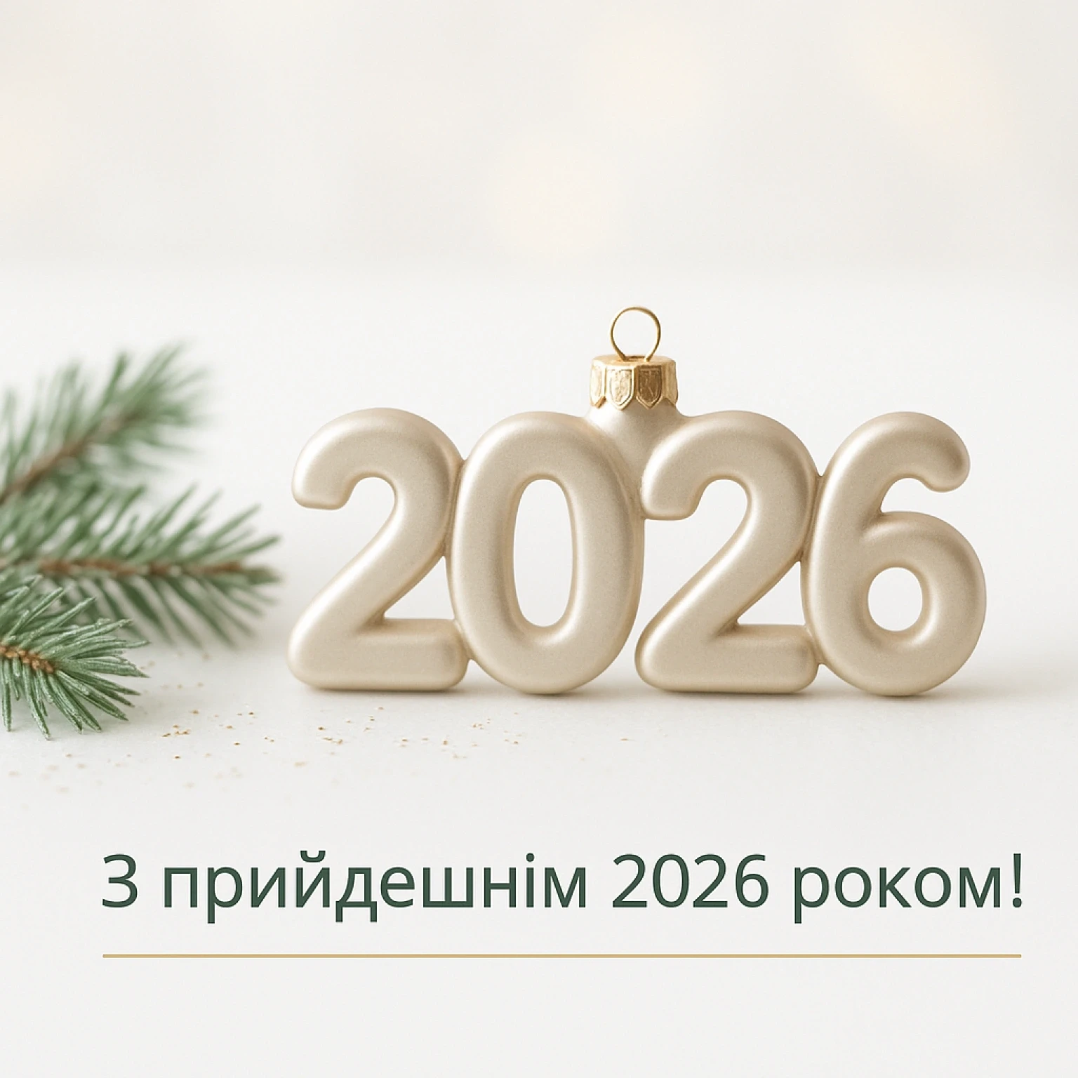 Привітання з прийдешнім новим роком 2026