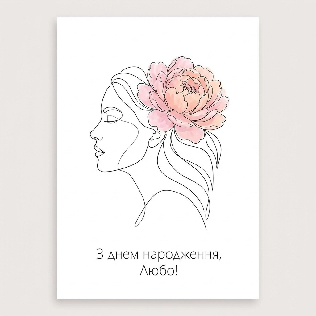 Для сестрички Люби з днем народження