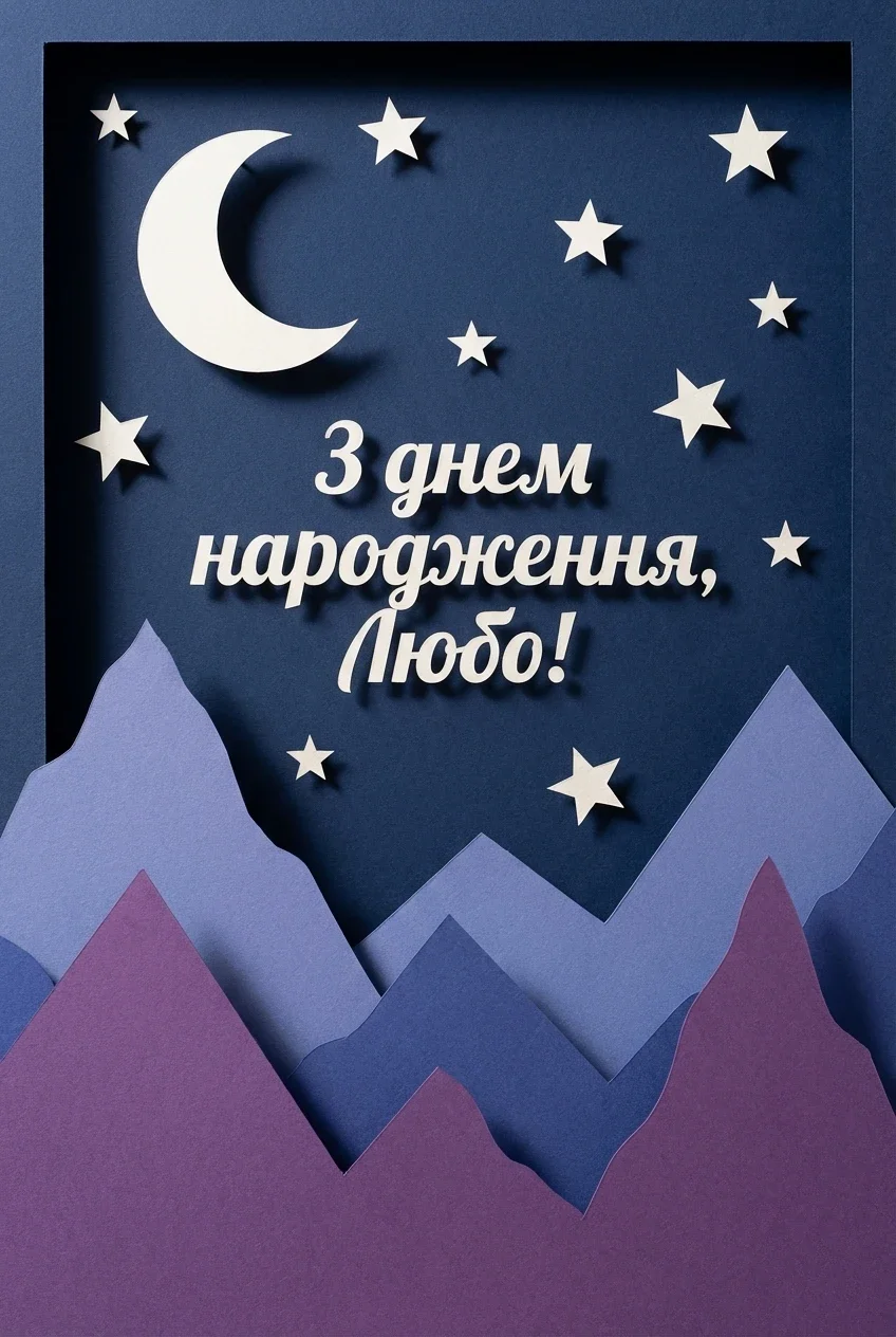 Для сестрички Люби з днем народження