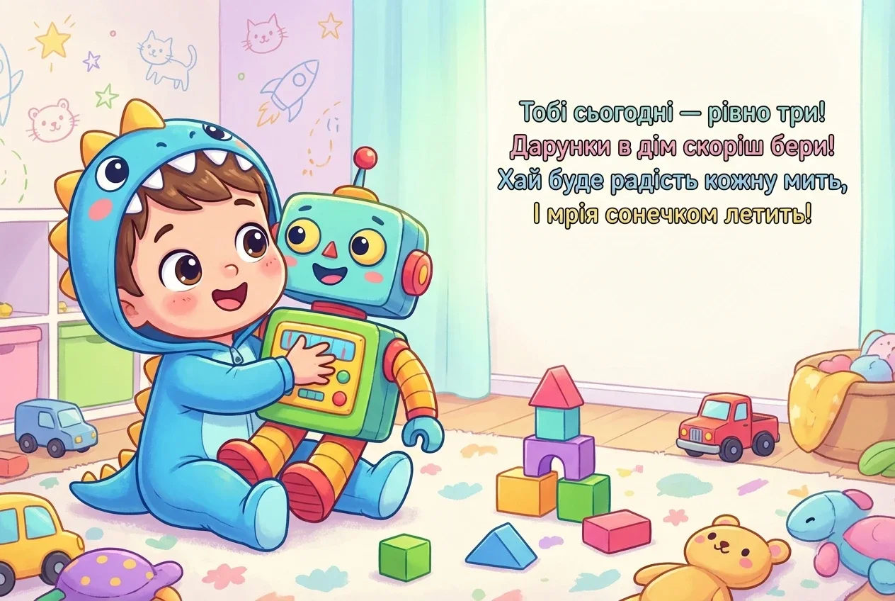 з днем народження онука 3 роки