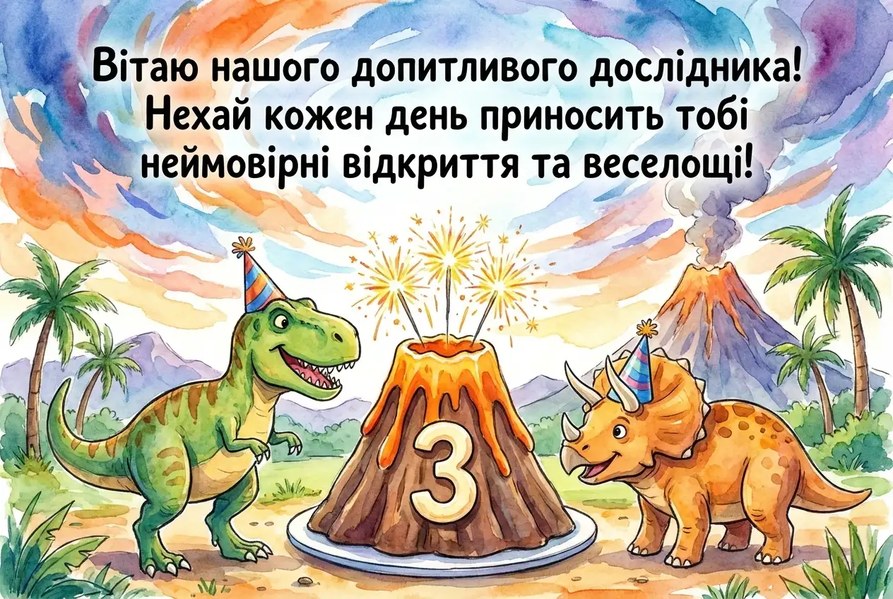 з днем народження онука 3 роки