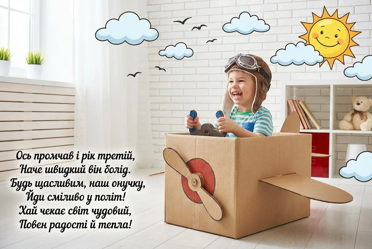 з днем народження онука 3 роки