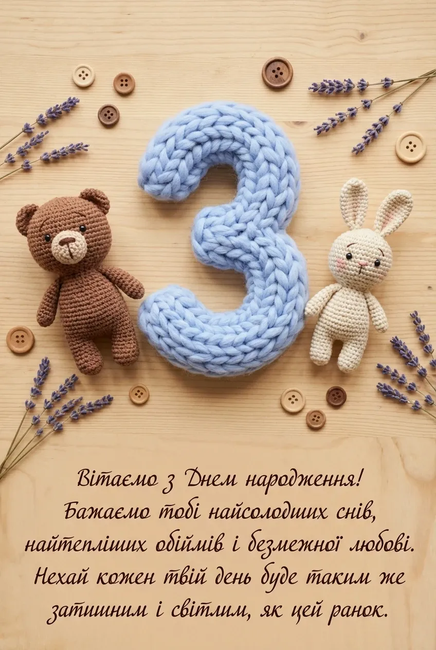 з днем народження онука 3 роки