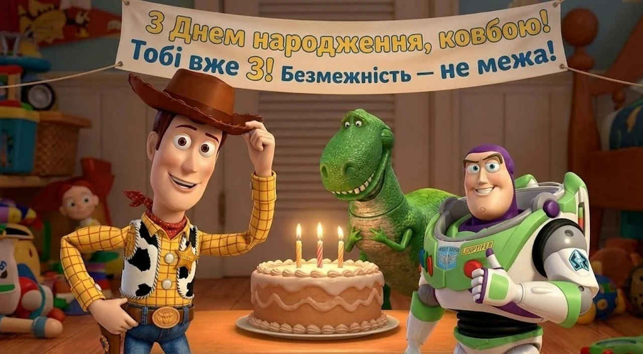 Привітання з днем народження онука на 3 роки