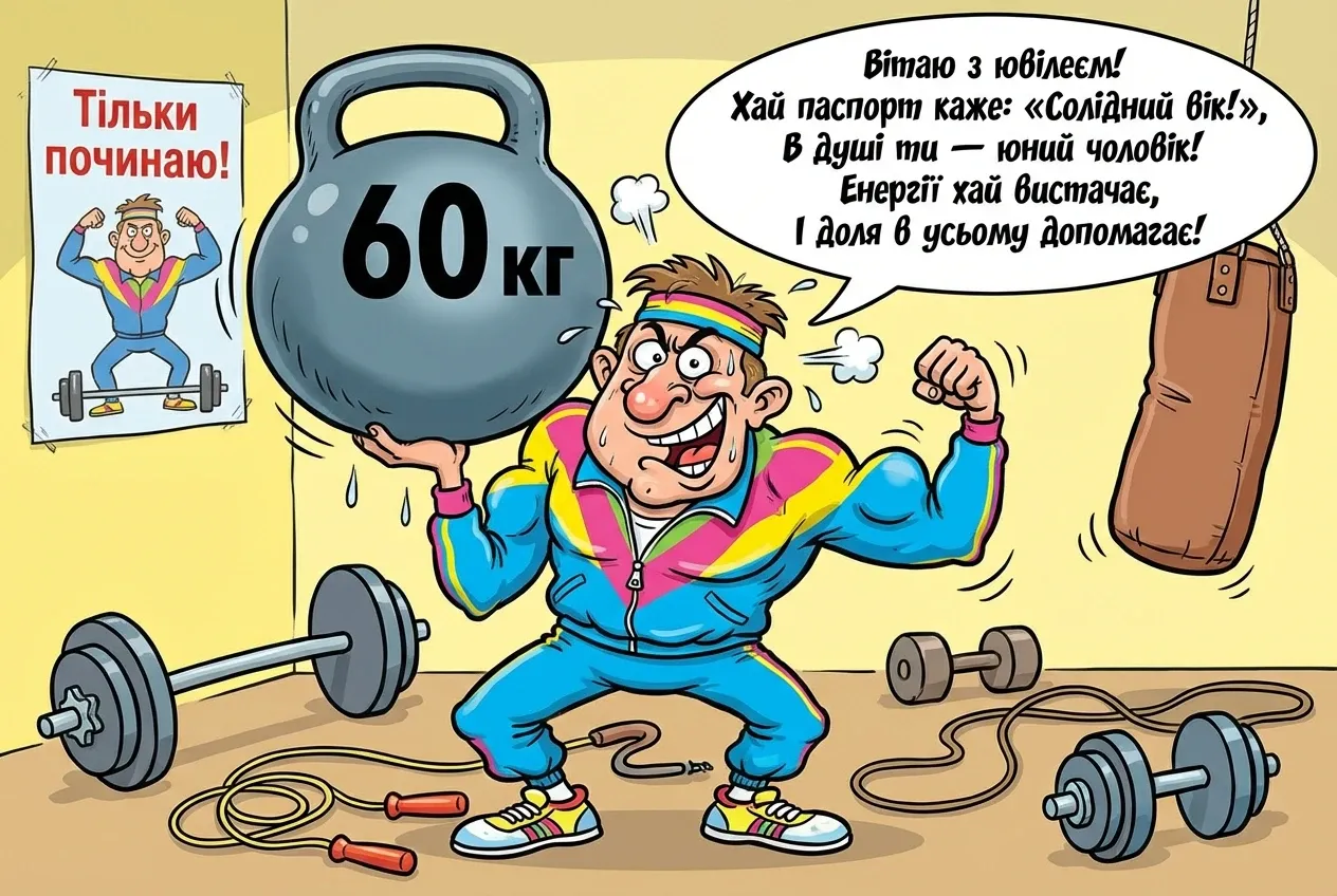 з ювілеєм 60 мужчині