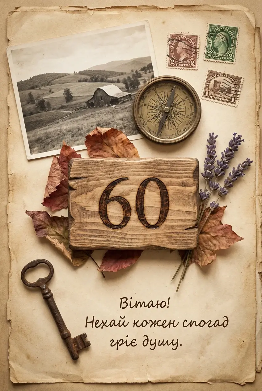 з ювілеєм 60 мужчині
