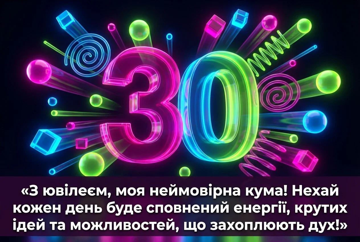привітання кумі з ювілеєм 30 років