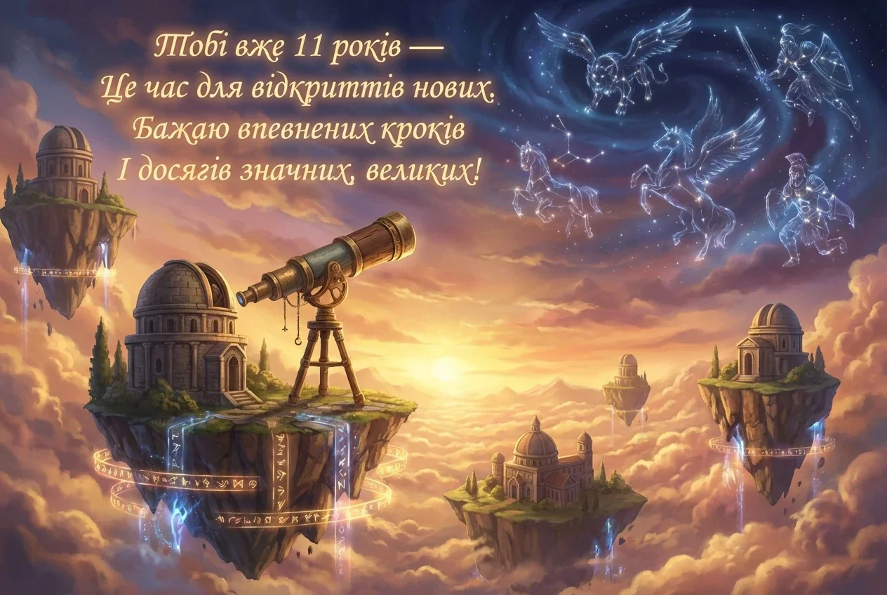 вітання з днем народження для хлопчика 11 років