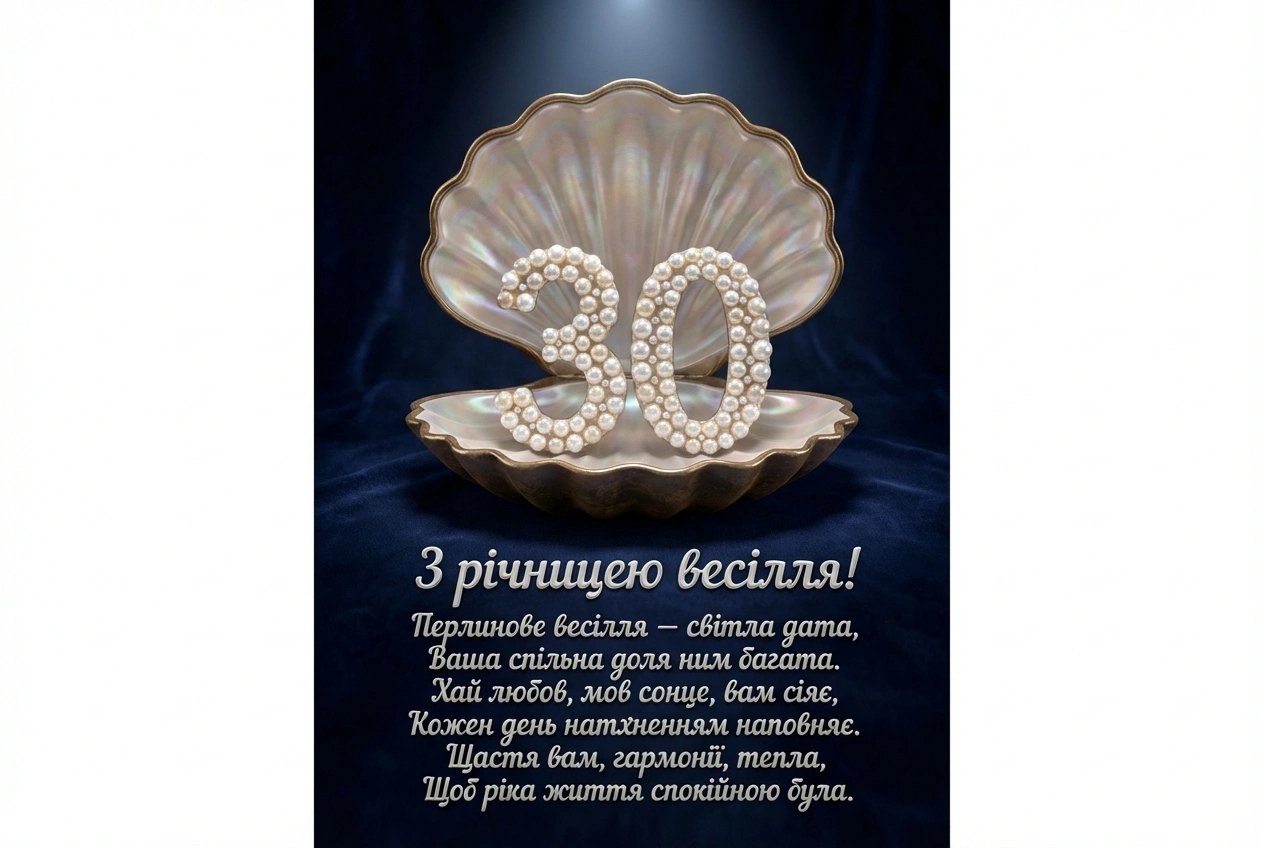 перлинове весілля 30 років весілля привітання картинки
