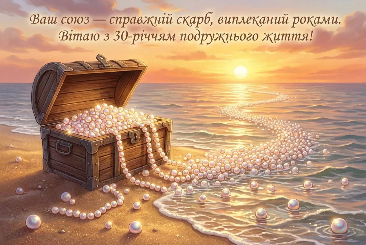 перлинове весілля 30 років весілля привітання картинки