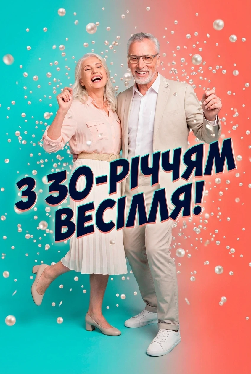 перлинове весілля 30 років весілля привітання картинки