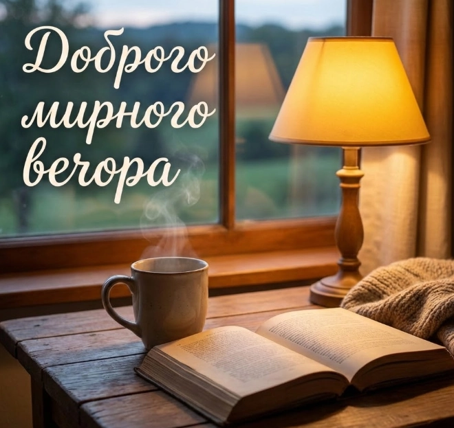 Картинки доброго мирного вечора: душевна добірка листівок для тихих митей