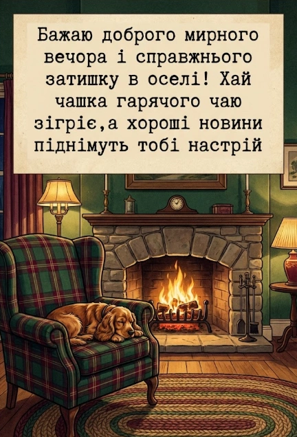 Картинки доброго мирного вечора: душевна добірка листівок для тихих митей