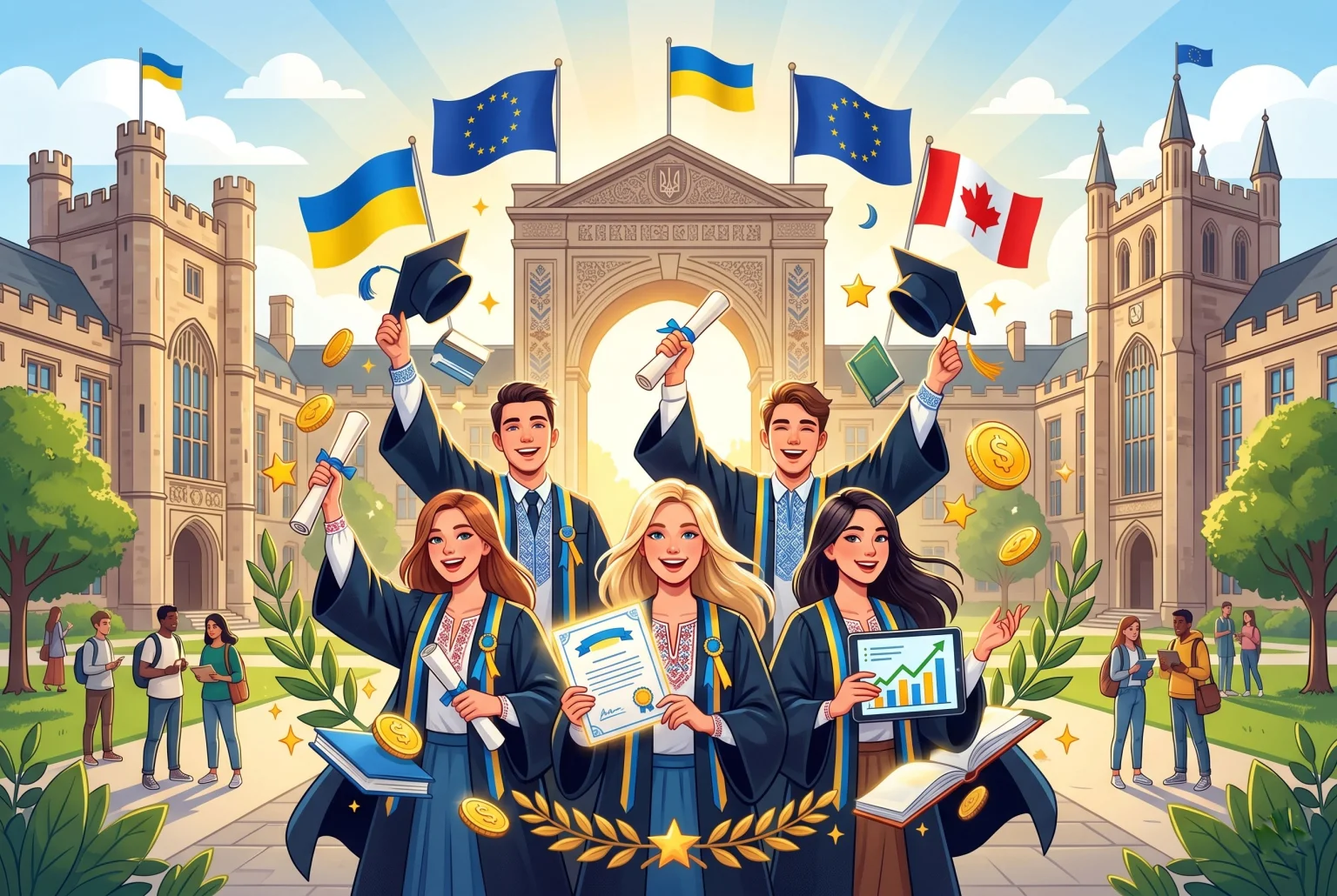 Стипендії для українських студентів за кордоном 2026