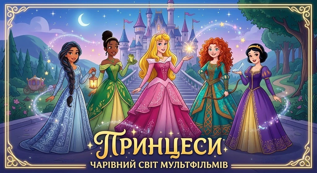 Класичні та сучасні мультфільми, де принцеси ведуть сюжет