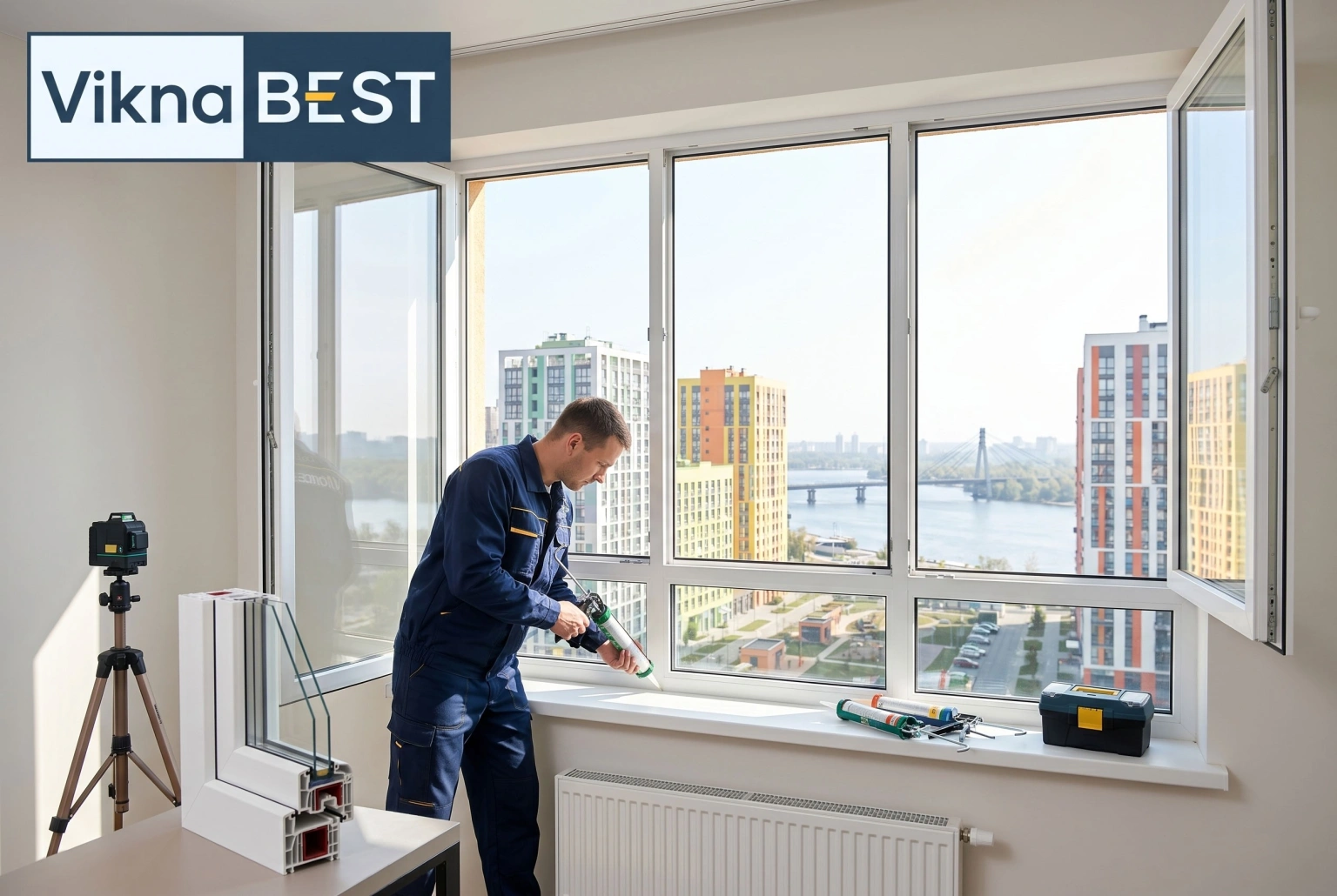 Металопластикові вікна від Vikna Best: Європейська якість та професійний монтаж у Києві